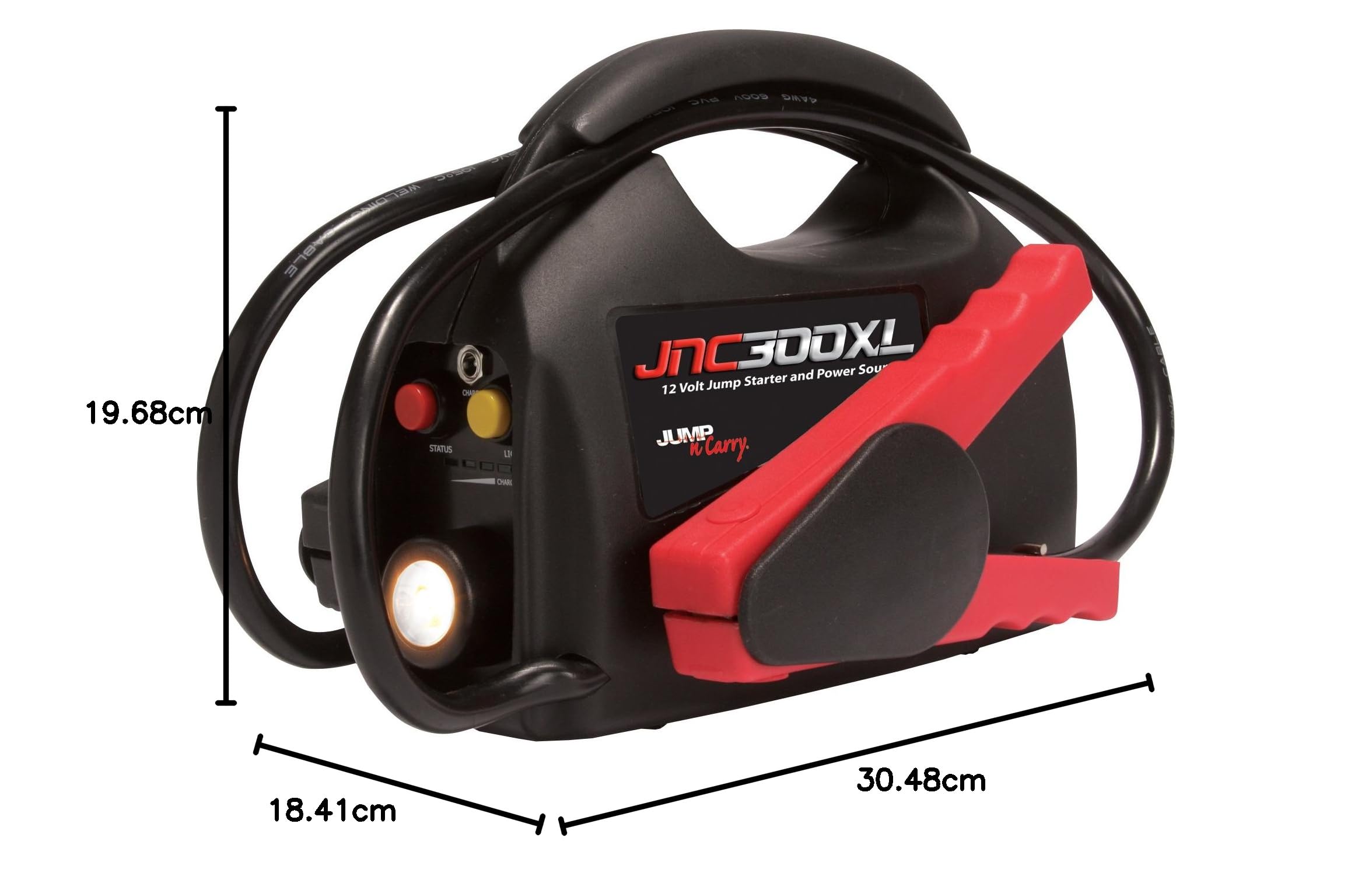 Clore Automotive JNC300XL Jump-N-Carry 900 Peak Amp Ultraportable