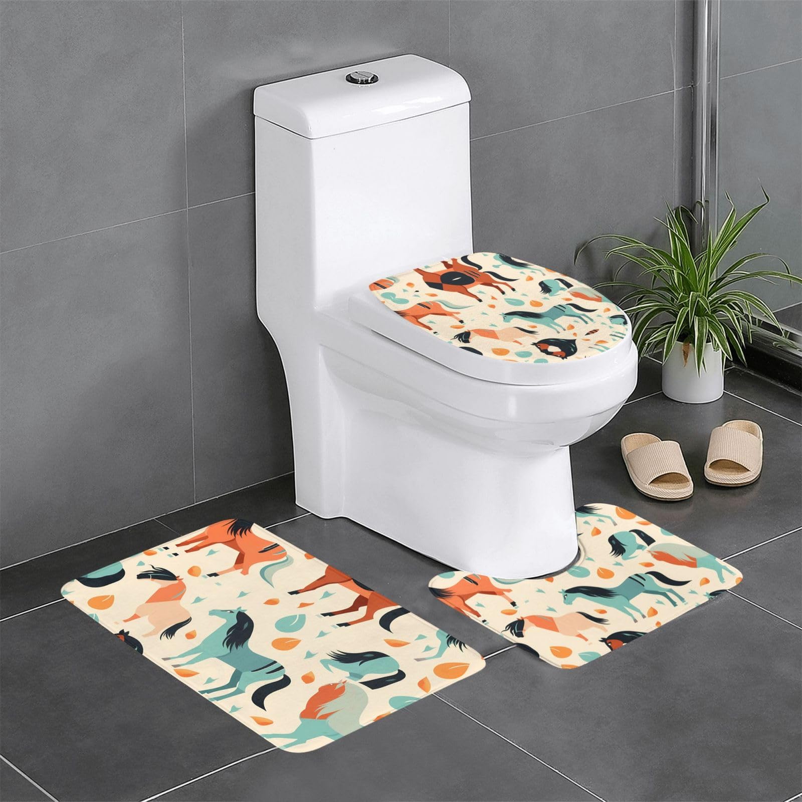 Tapis de salle de bain antidérapant lot de 3 sécurité et confort animal