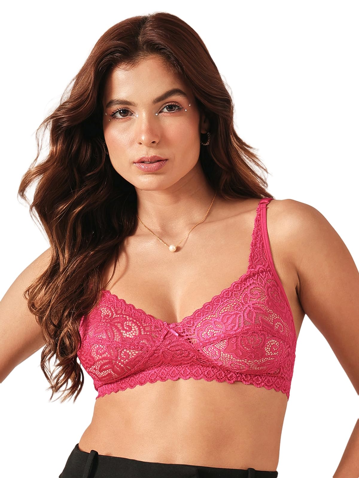 clovia Women's net Wire Free Full Coverage Non-Padded Bra-picture-28