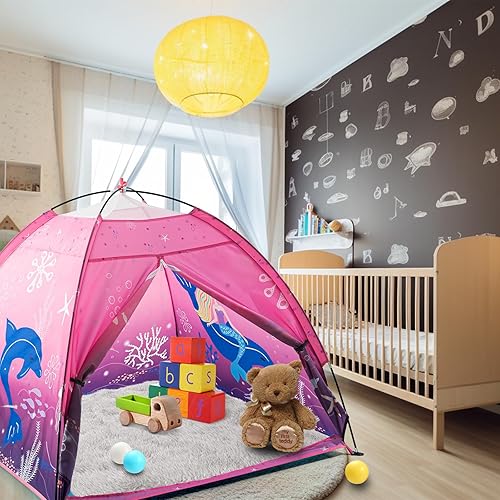 Miniatura 8 de Space World - Tienda de campaña para niños, tienda de campaña plegable para niños, tienda de campaña desplegable para interiores y exteriores, para