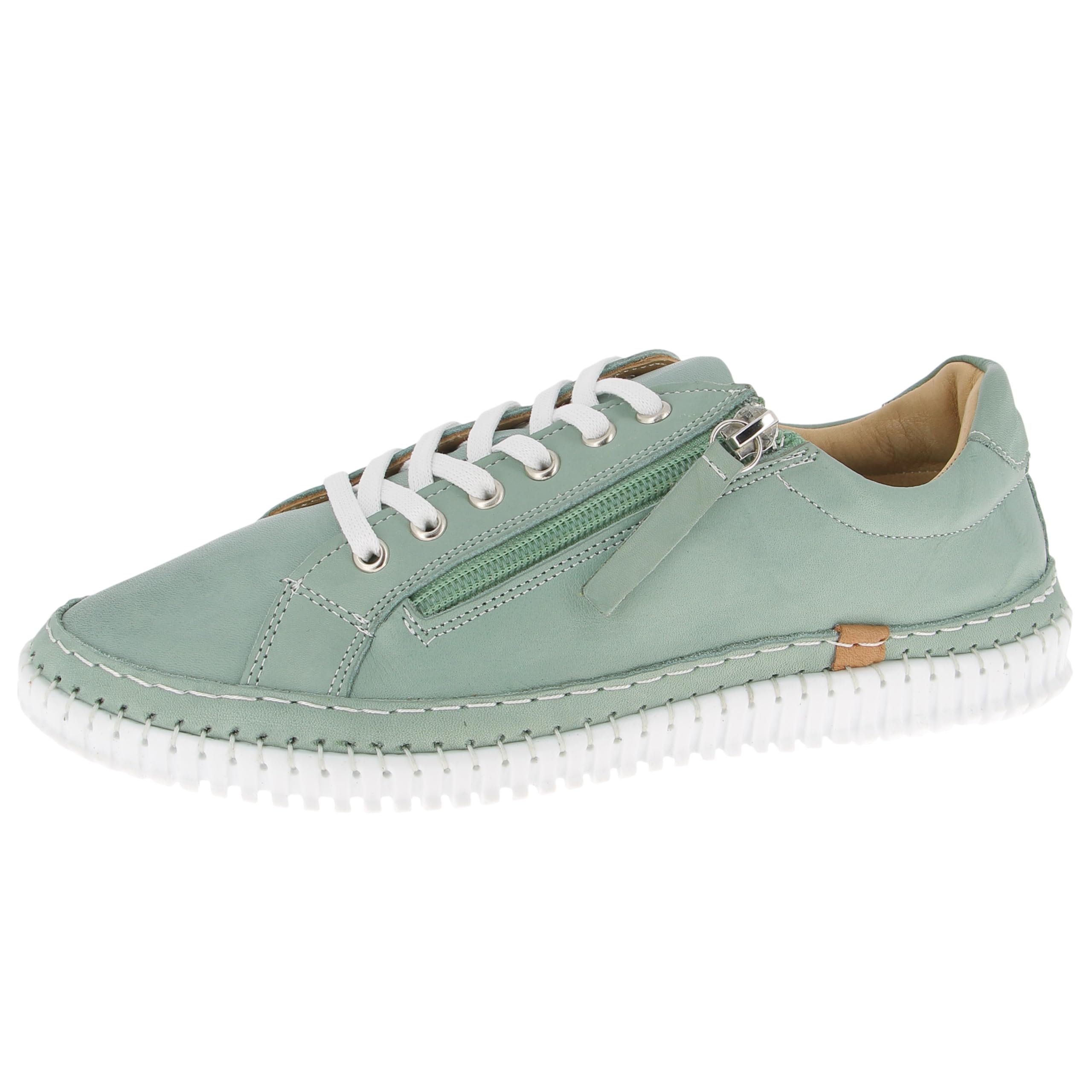 Andrea Conti Women's Low Top Trainers, Peppermint, 8.5 UK