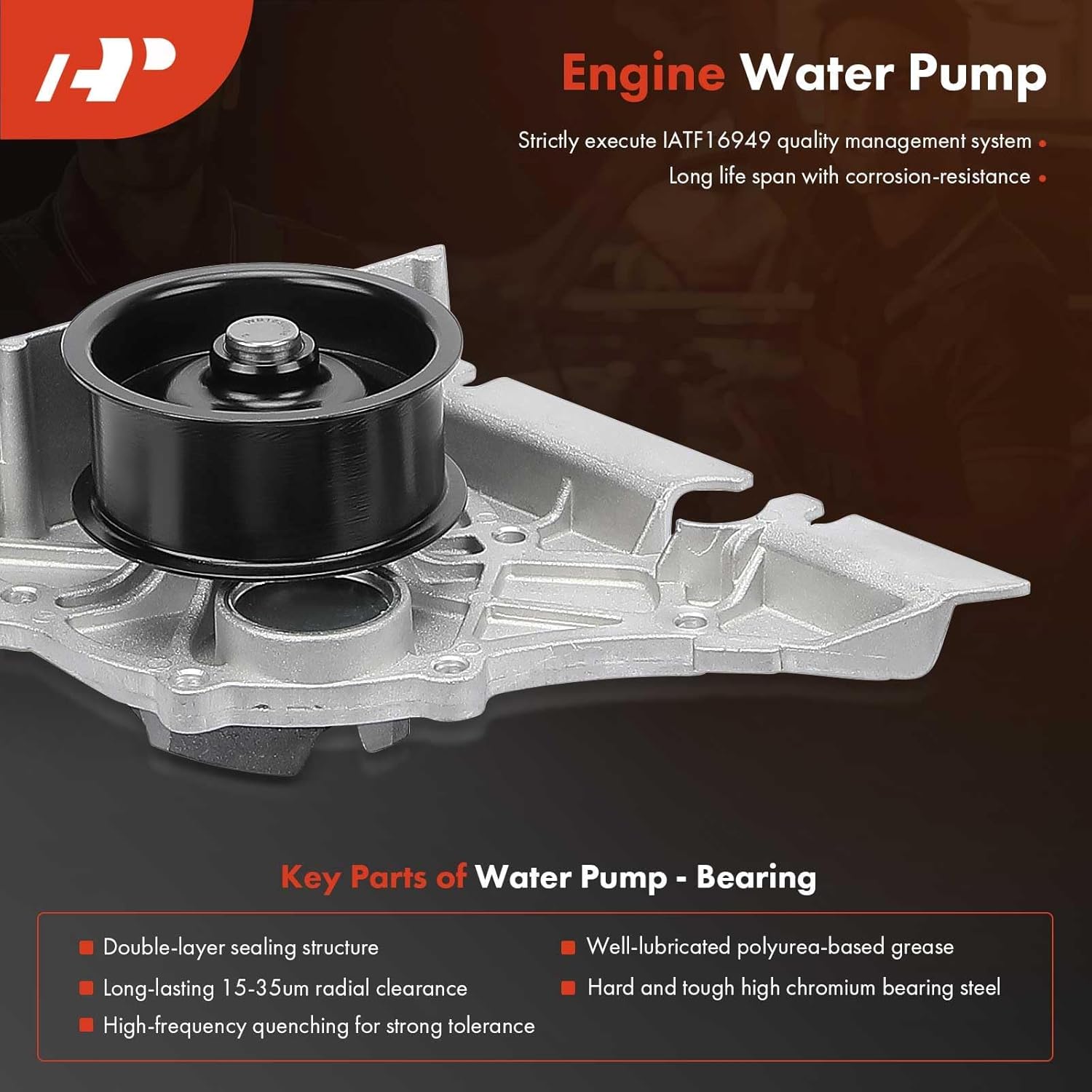 A-Premium Engine Timing Belt Kit with Water Pump Compatible with Volkswagen Passat 1998-2005 & Audi A4 1998-2001, A4 Quattro 1998-2001, A6 1999-2001, A6 Quattro 1999-2001 - 2.8L