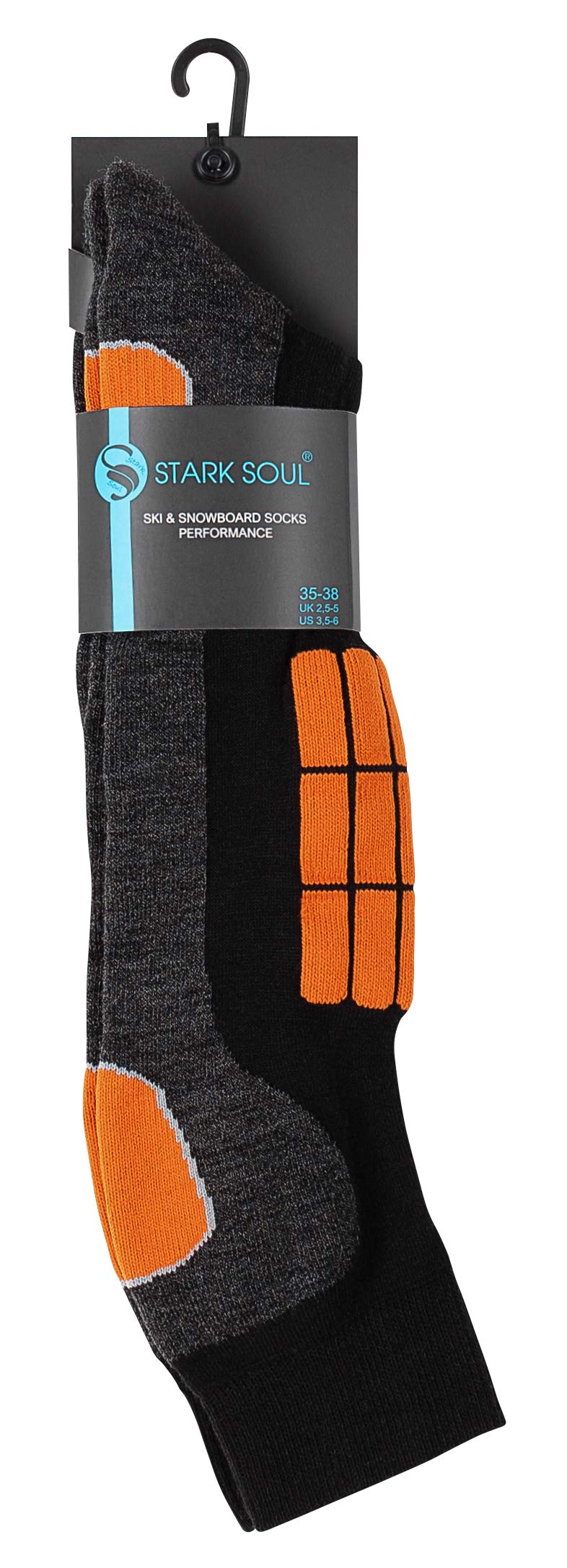VCA Calcetines para deportes de invierno, 2 pares, con acolchado especial