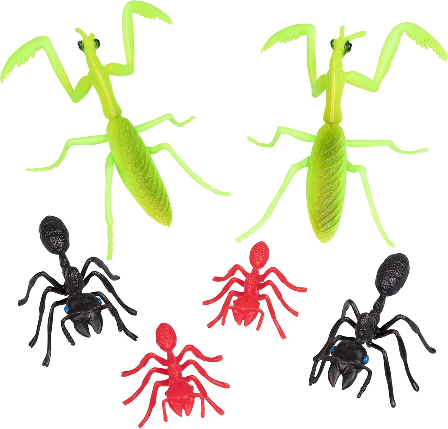 SCS Direct Bug Toys 30PCS – Large Insect & Spider Figures Playset with Grasshoppers, Beetles, Arachnids & Crawly Bugs – Realistic Plastic Animal Toys for Kids, Educational STEM Learning, Party Favors