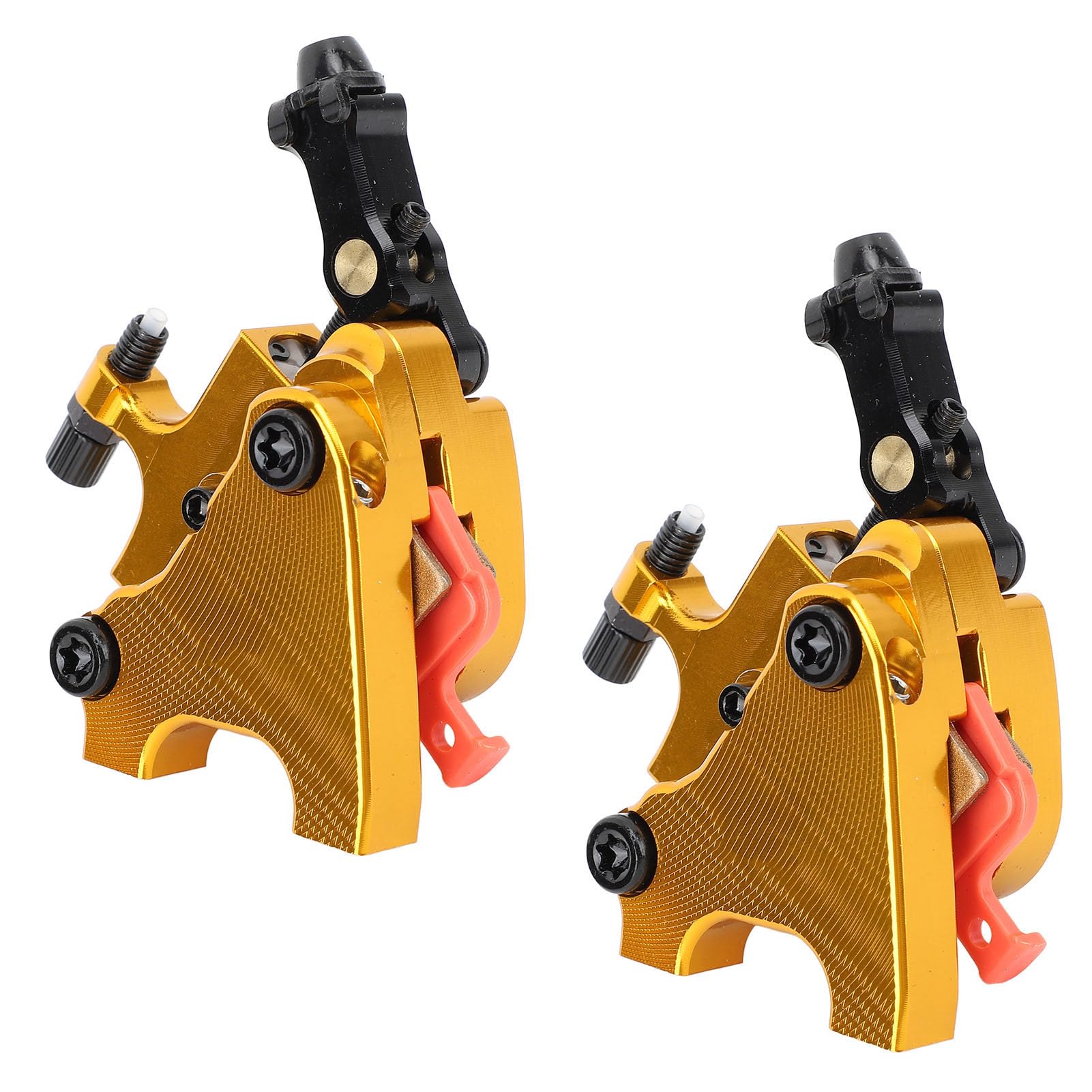 Generic Zacisk Hamulca Tarczowego Roweru Zacisk Hamulca Tarczowego Roweru Szosowego ze Stopu Aluminium Pasuje do Tarcz 140 Mm i 160 Mm Przewód Hydrauliczny Ciągnięcie Przodu i Tyłu Zastosowanie dla