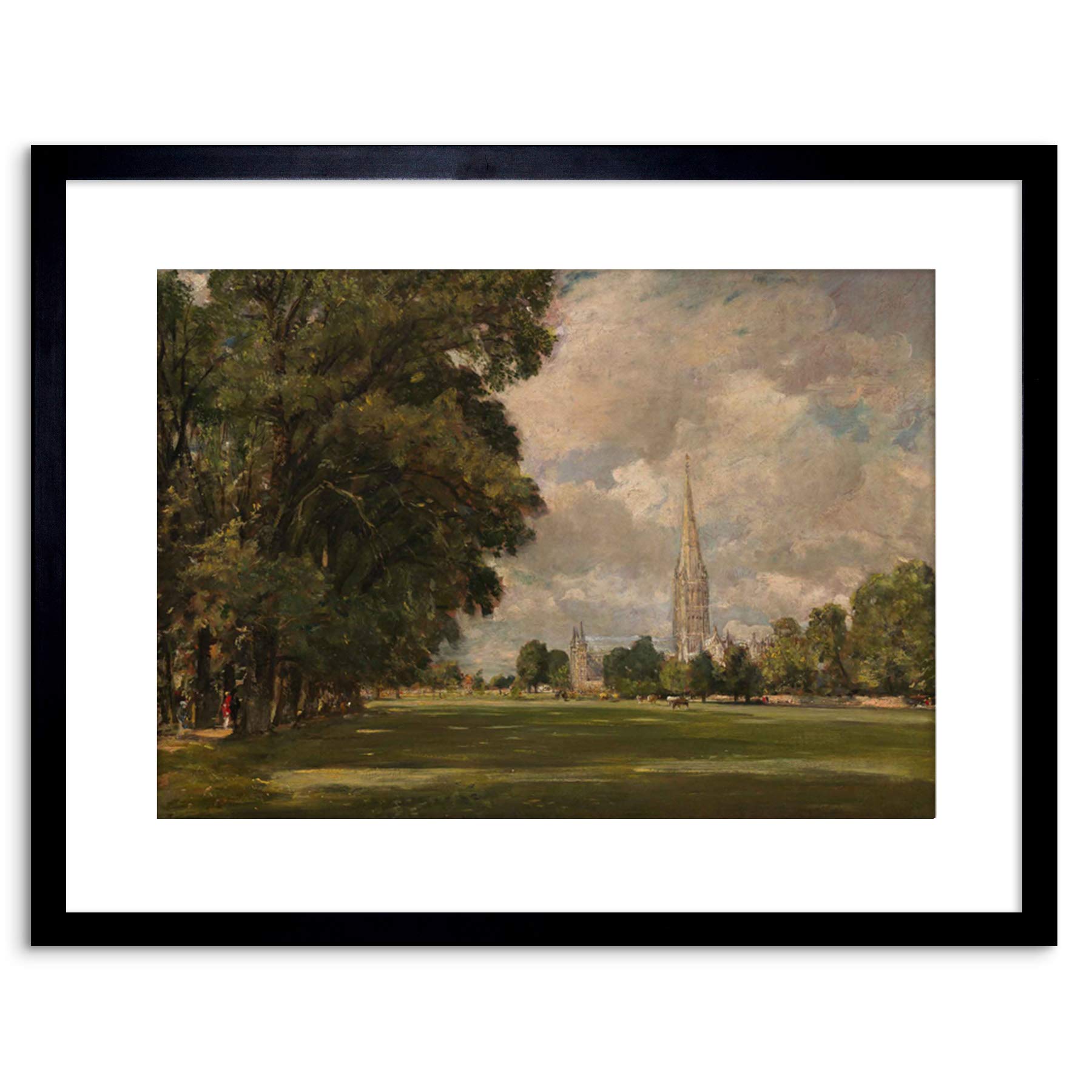 Wee Blue Coo PAINTING CONSTABLE SALISBURY CATHEDRAL LOWER MARSH FRAMED PRINT F97X3765