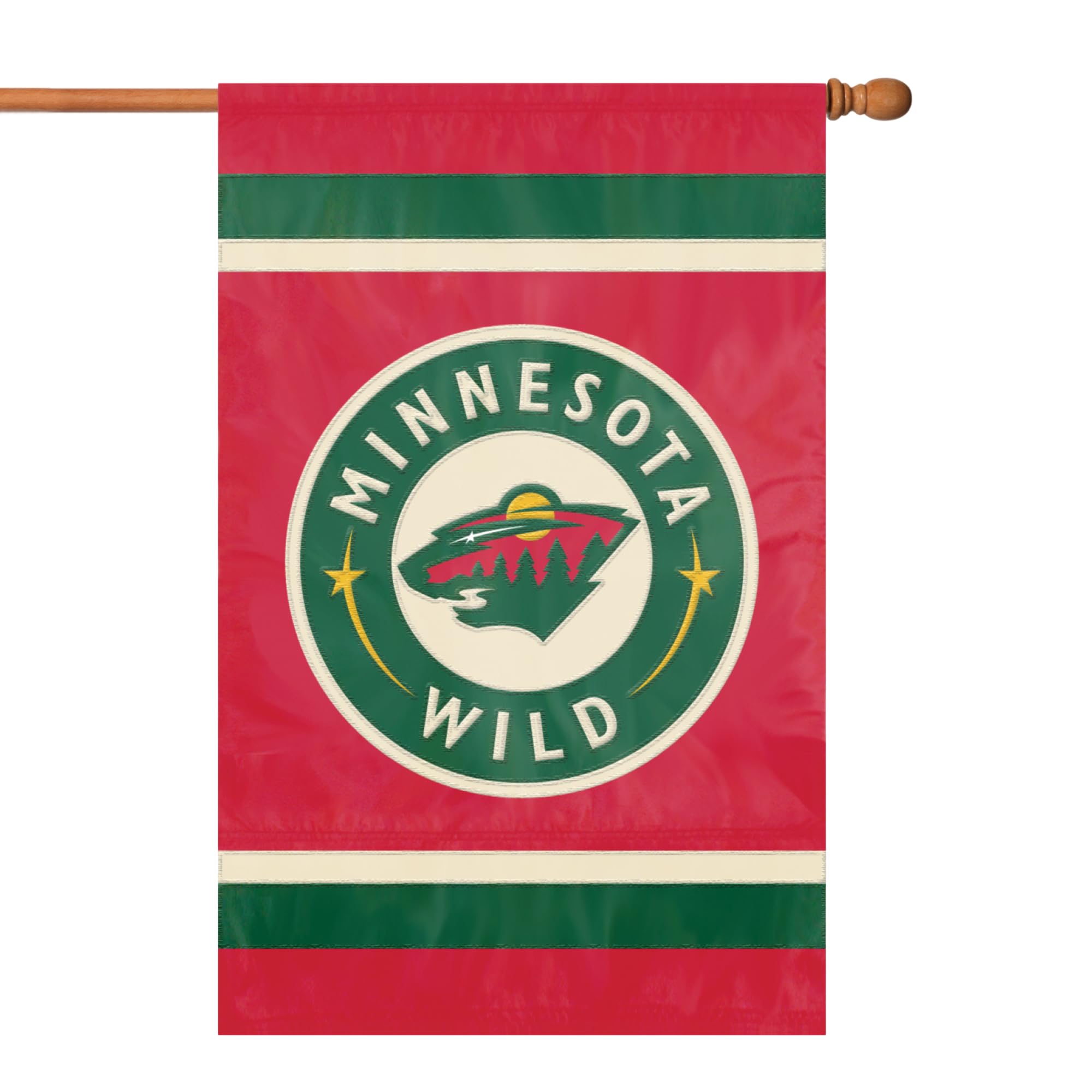 Party Animal NHL Team Flag, Double-Sided, Minnesota Wild