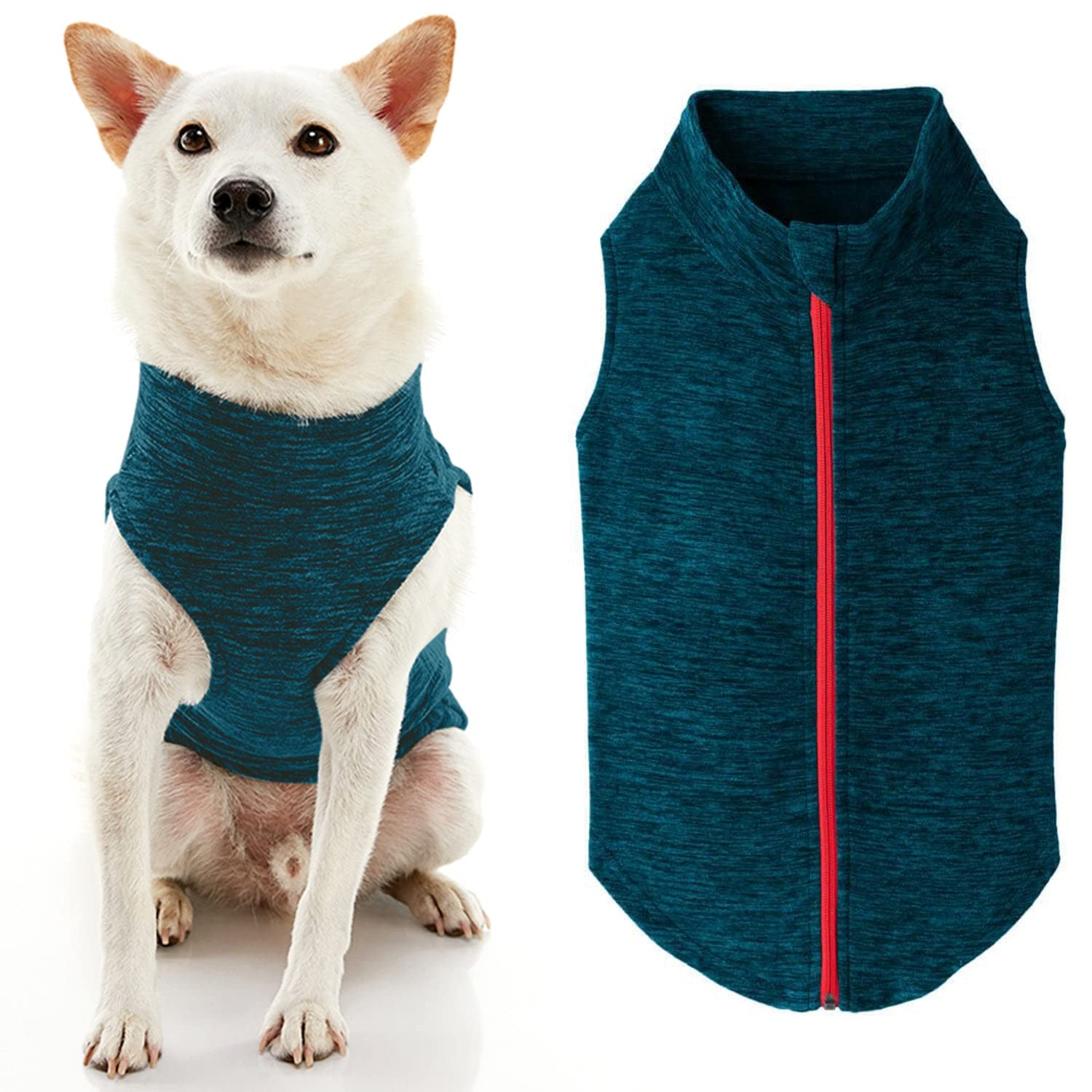 Gooby Boys 2X-Large Chest (~25.5 Inch) Zip Up Fleece, Turquoise Wash, 2X-Large 25.5 US