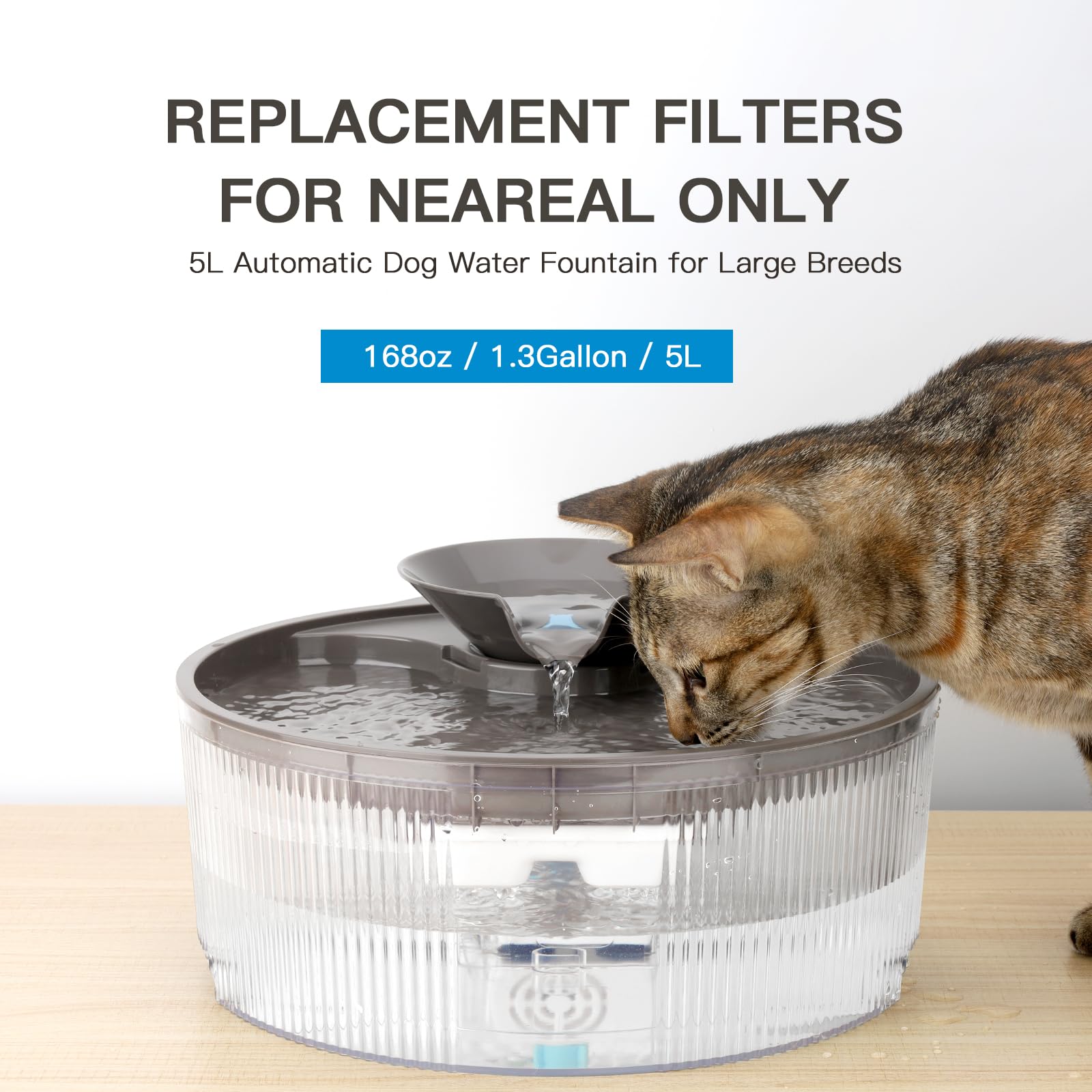 9-Pack Dog Water Fountain Filters + Sponges For 170oz/1.3Gal Pet Water Dispensers