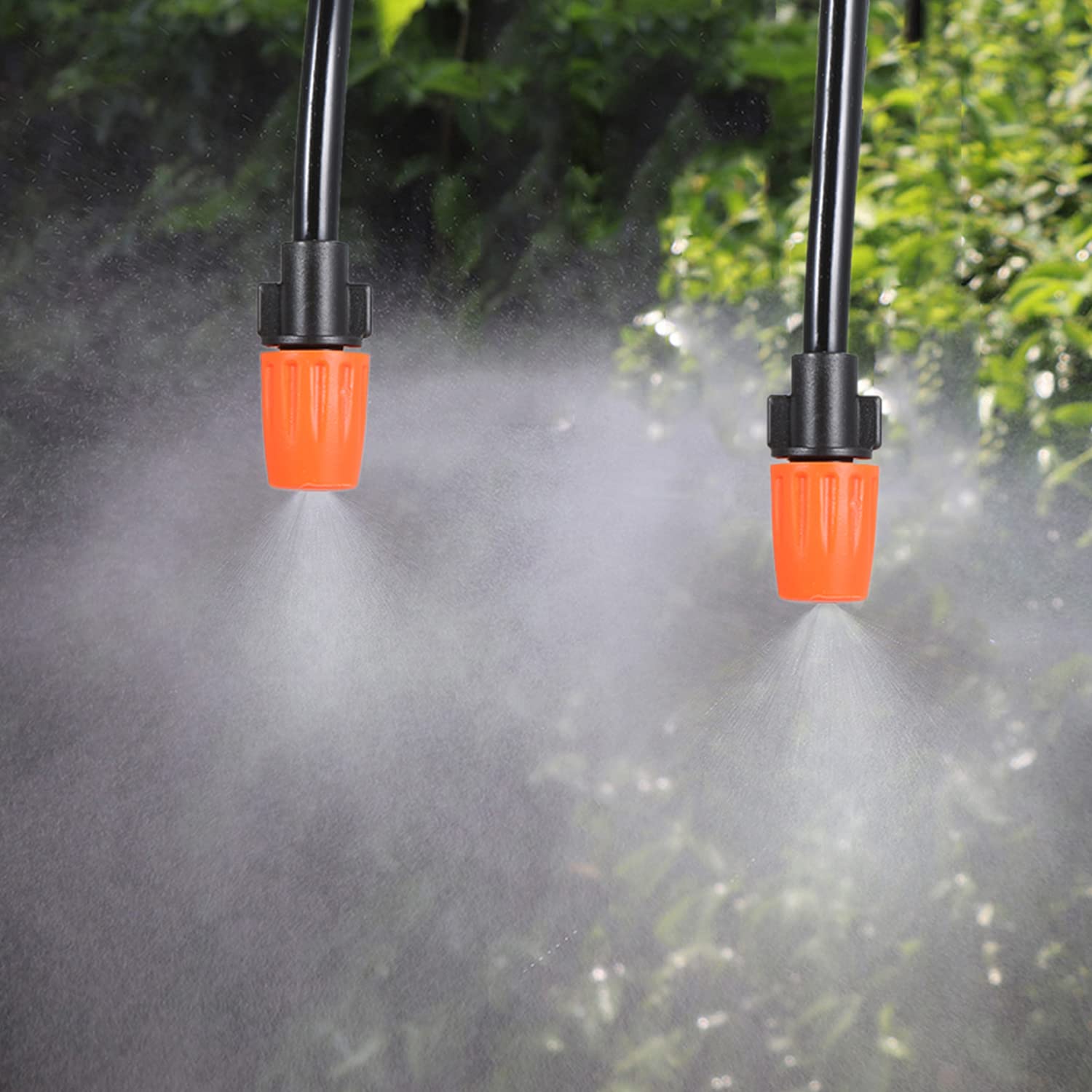 Kit di irrigazione a goccia fai da te con timer elettronico automatico ugelli nebulizzatori gocciolatori e tubi per giardino prato patio