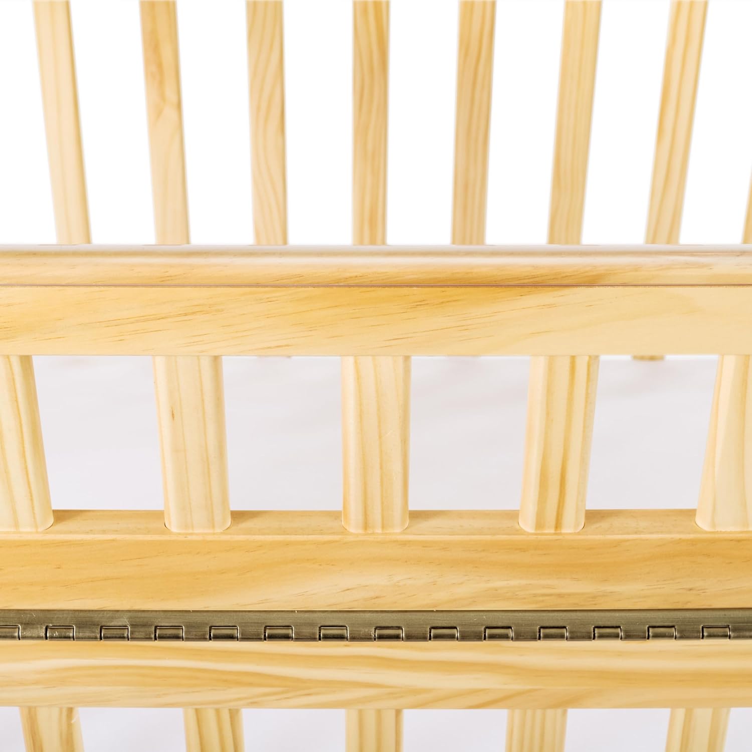 Child Craft Avery SafeAccess Wooden Compact Portable Crib, Features 2 Easy Roll Locking Wheels, Durable Wood Construction, Fits Through Doorways (Natural)