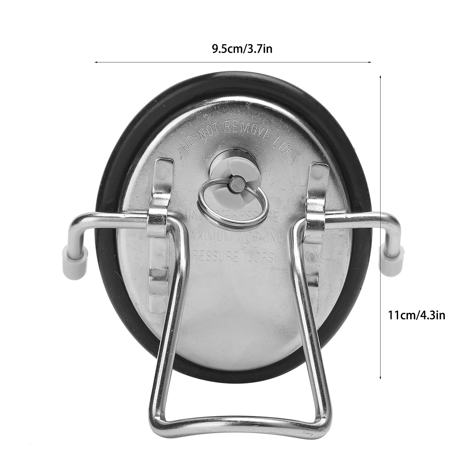 Reemplazo de tapa para barril de acero inoxidable, tapa universal para barriles de cerveza casera, compatible con barriles de soda de cierre por bola y por pasador, con válvula de
