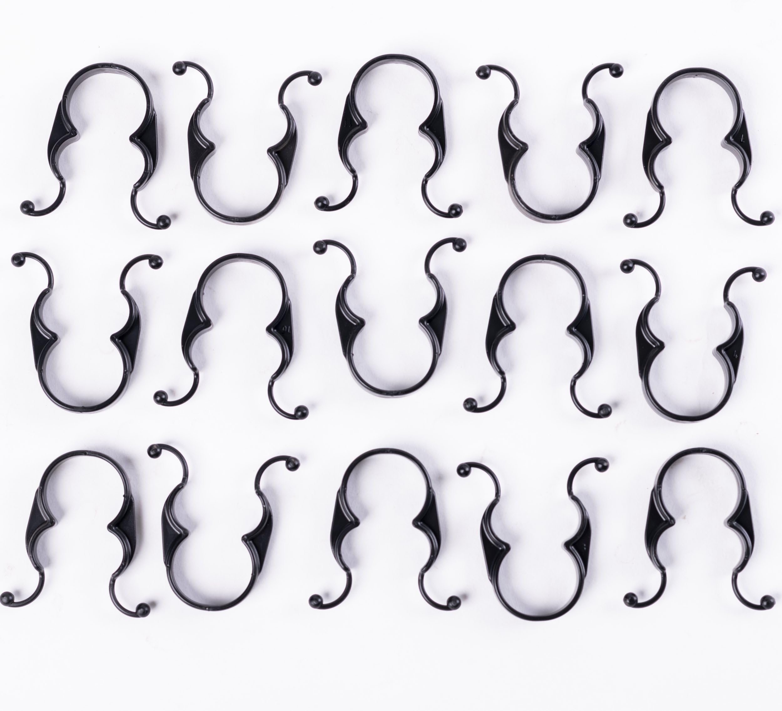 Garden Gear Easy Twist Plant Support Clips, Pack of 50, Fits Stakes up to 16mm, Durable Plastic, for Climbers, Vegetables, Trellises & Frames