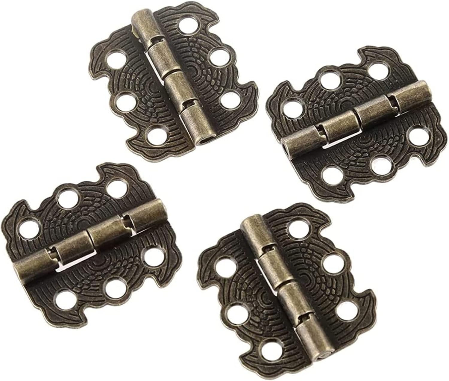 door hinges,door butt hinges,Butt Hinges,Door Hinge Hardware, Door Hinge 4Pcs Antique Door Cabinet Hinges Furniture Accessories Jewelry Boxes Hinge Furniture Fittings for Cupboard Bronze Gold 29 * 27m