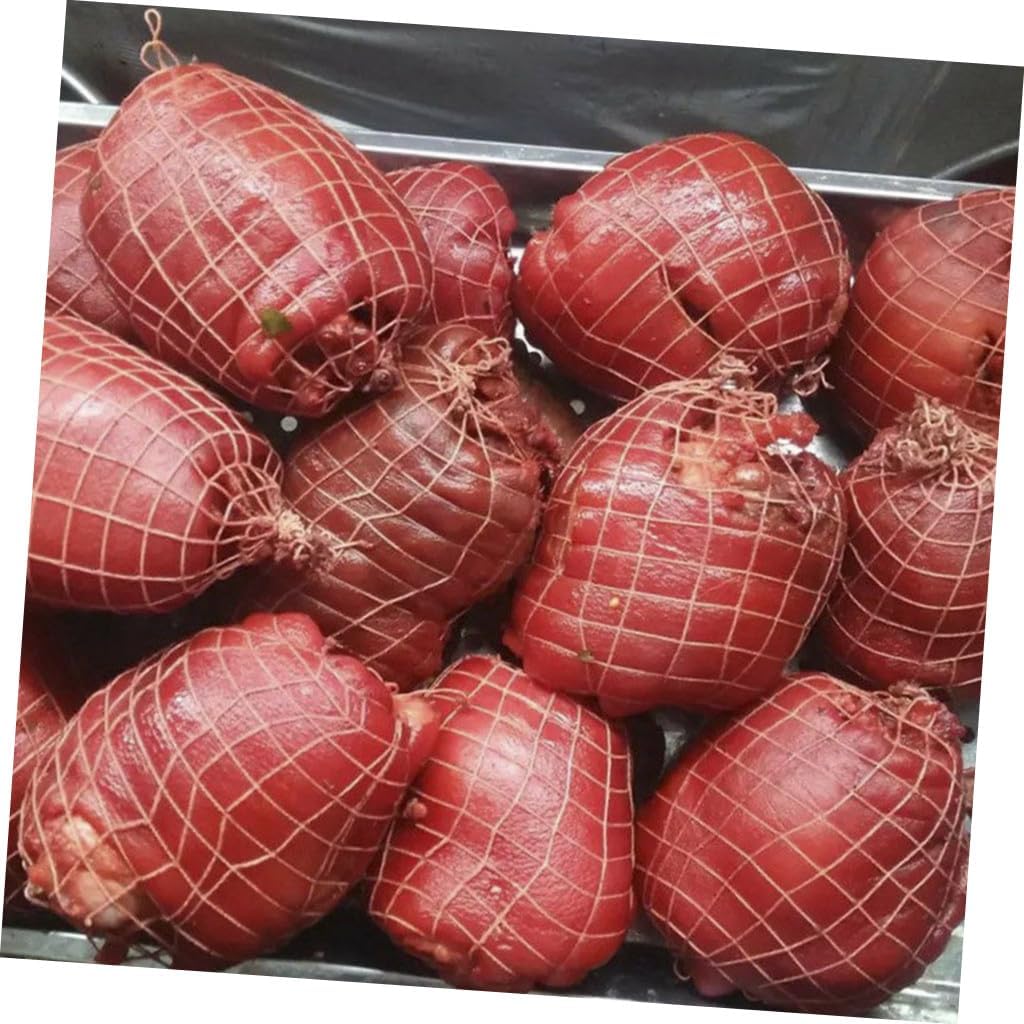 8pcs Meat Netting Roll for Sausage Casing Kitchen Use for Roasting Curing Pork Beef and Ham Material for Home Professional Cooking