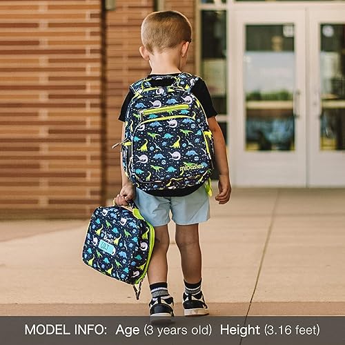 Miniatura 2 de Mibasies - Mochila para niños y niñas, mochila ideal para niños en preescolar, kínder y primaria, galaxia dinosaurio