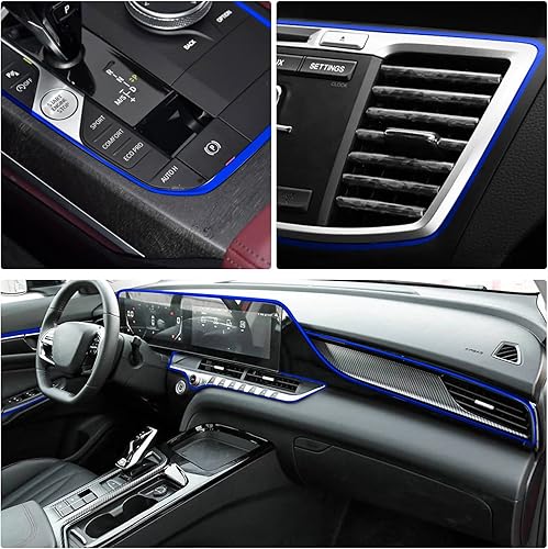 Miniatura 4 de Tiras para decoración interior de automóvil, tablero de instrumentos de puerta de 16.4 pies, diseño de galvanoplastia universal, accesorios de