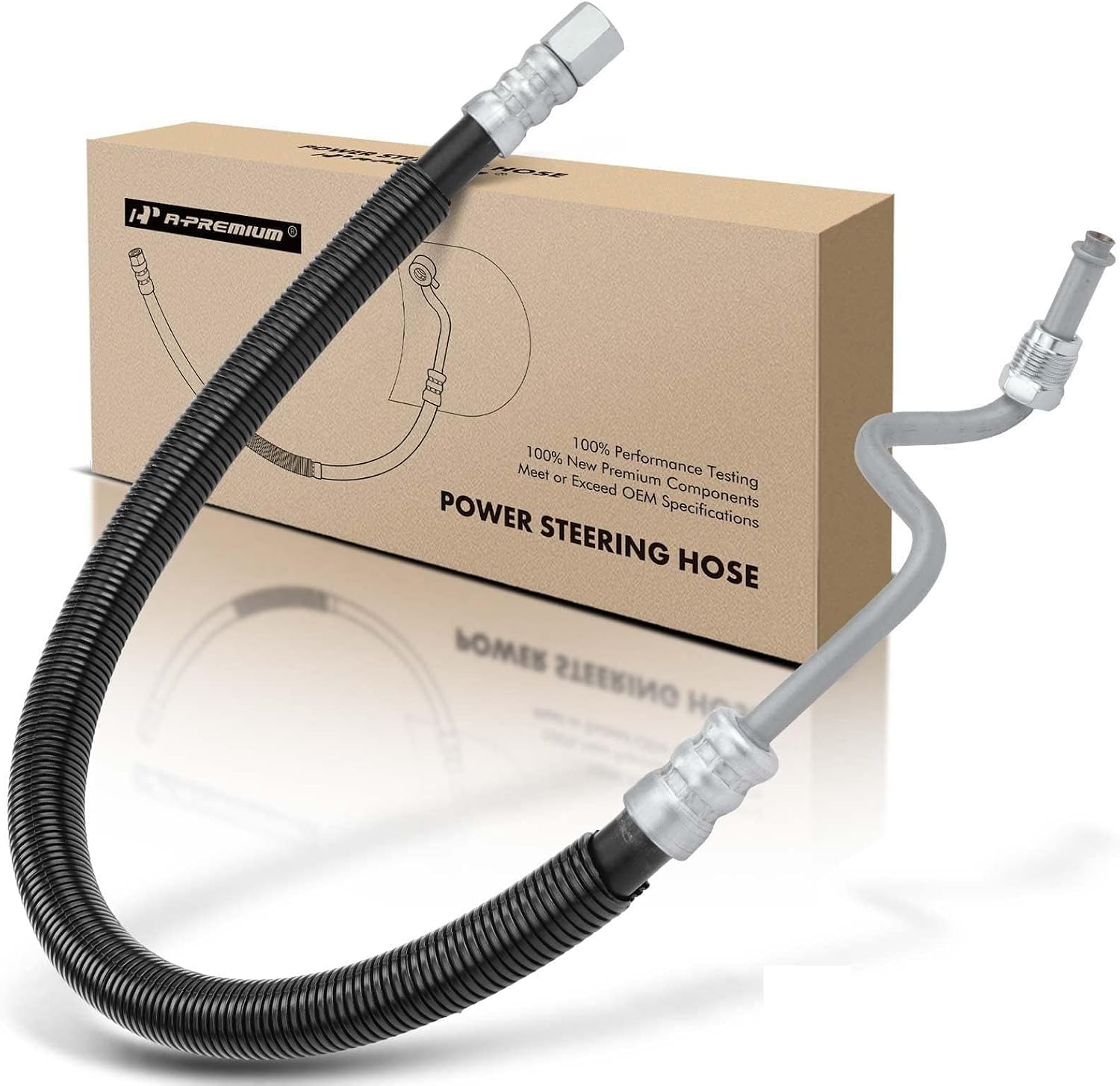 A-Premium Power Steering Pressure Hose Line Assembly Compatible with Dodge Ram 2500 2009 V8 5.7L L6 6.7L, Ram 2500 2010 L6 6.7L, Ram 3500 2010 & Ram 2500 2011 V8 5.7L L6 6.7L, Hydroboost To Gear