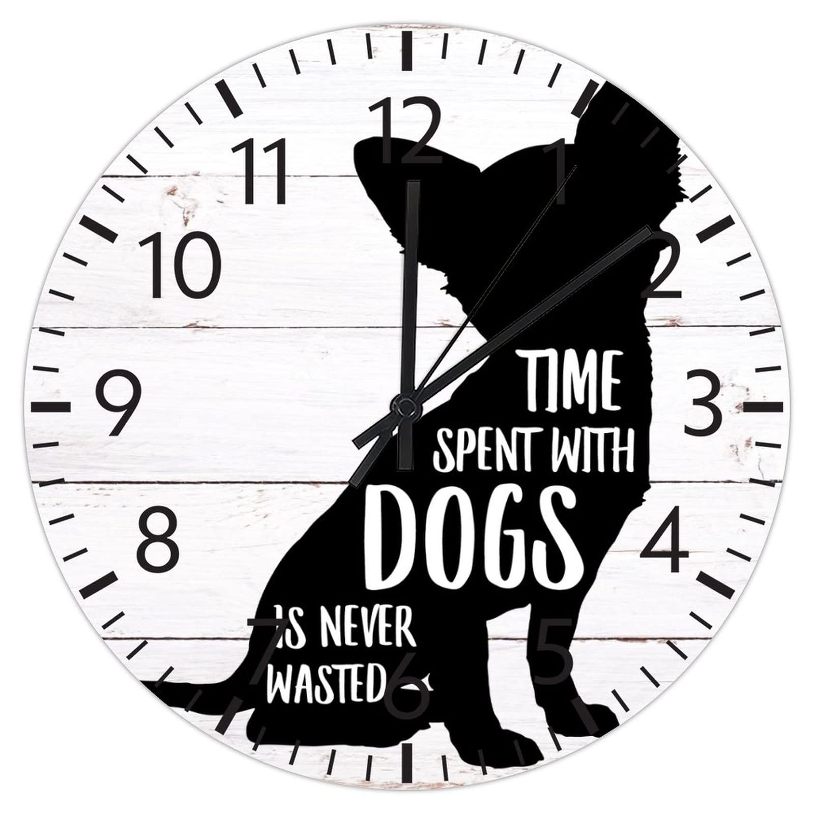 Horloge murale 30,5 cm idée cadeau idéale pour amoureux des chiens