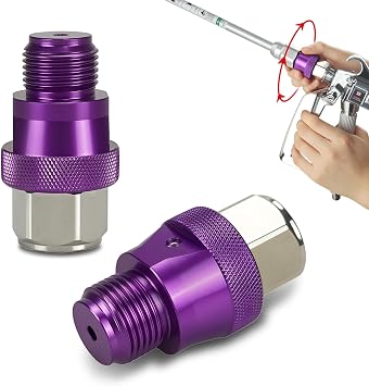 2 Pcs Airless Paint Sprayer Swivel Joint 7/8 Inch Spray Gun Connector Adjustable Rotary Paint Application Adapter