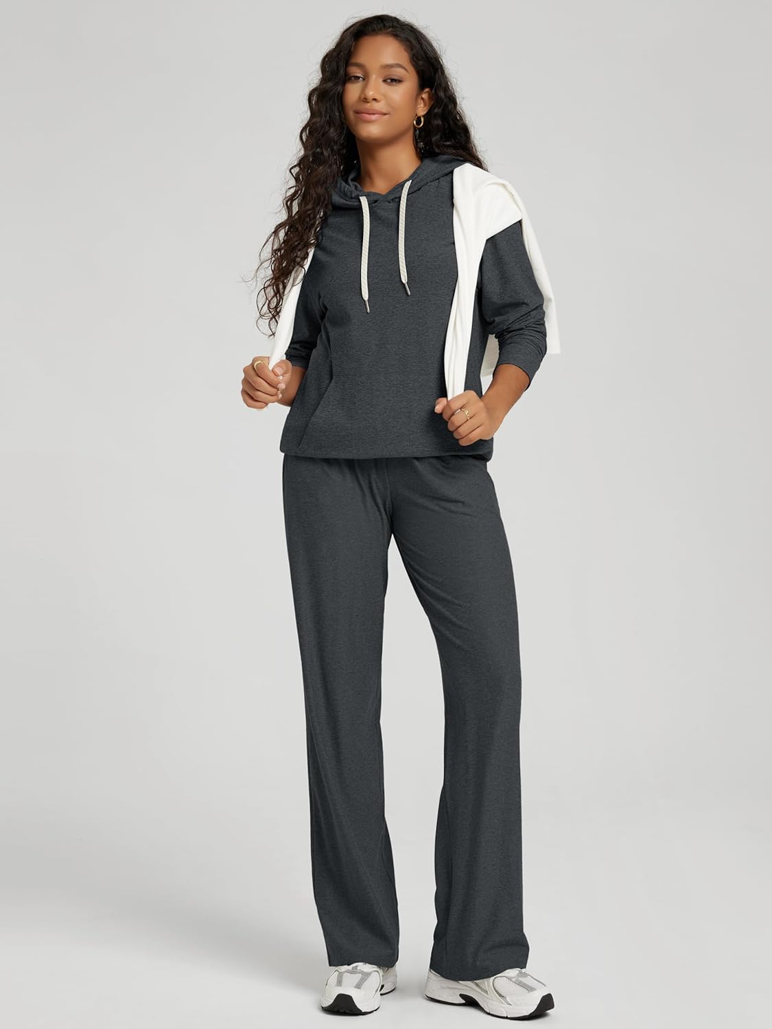 ODODOS Women's Oversized Hoodie - Ultra Soft odSTRATUM Tech Pullover UPF 50+ Long Sleeve Tops with Kangaroo Pocket - Image 4