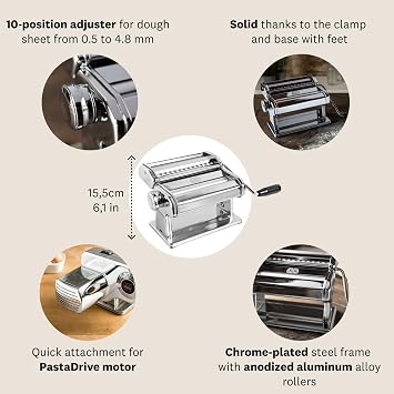 Marcato Atlas 180 Pasta Machine 1.5 mm