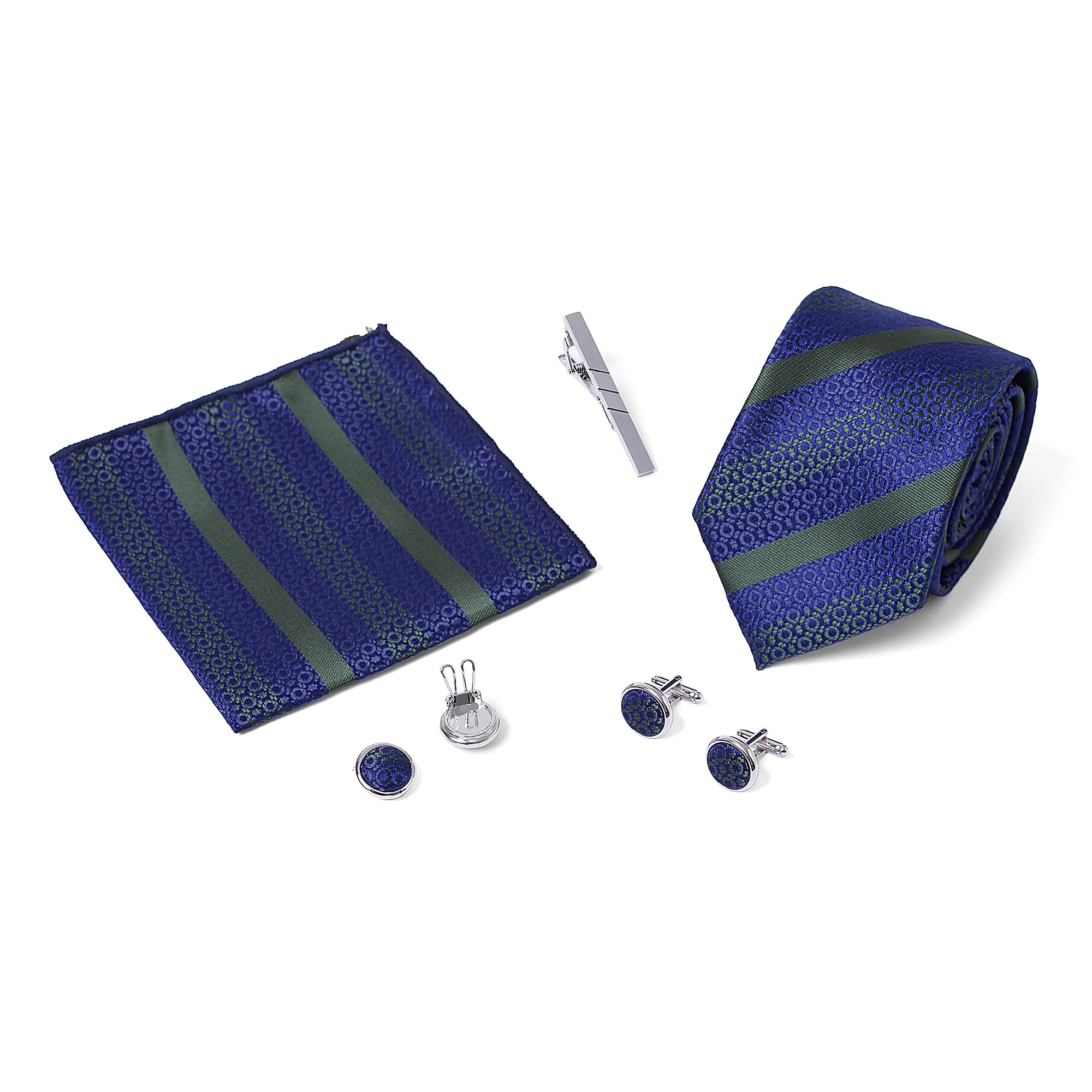 coffret cadeau homme 5 pièces cravate, mouchoir de poche costume homme, pince à cravate, couvre boutons et bouton de manchette personnalisé, cadeau homme original mariage
