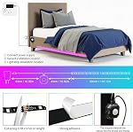 Motion Sensor Strip Bed Lights Under Bed Lights USB 5V Motion Activated Bed Light 9.84FT Sensor LED Night Lights for Bed,Cabinet,Bedroom