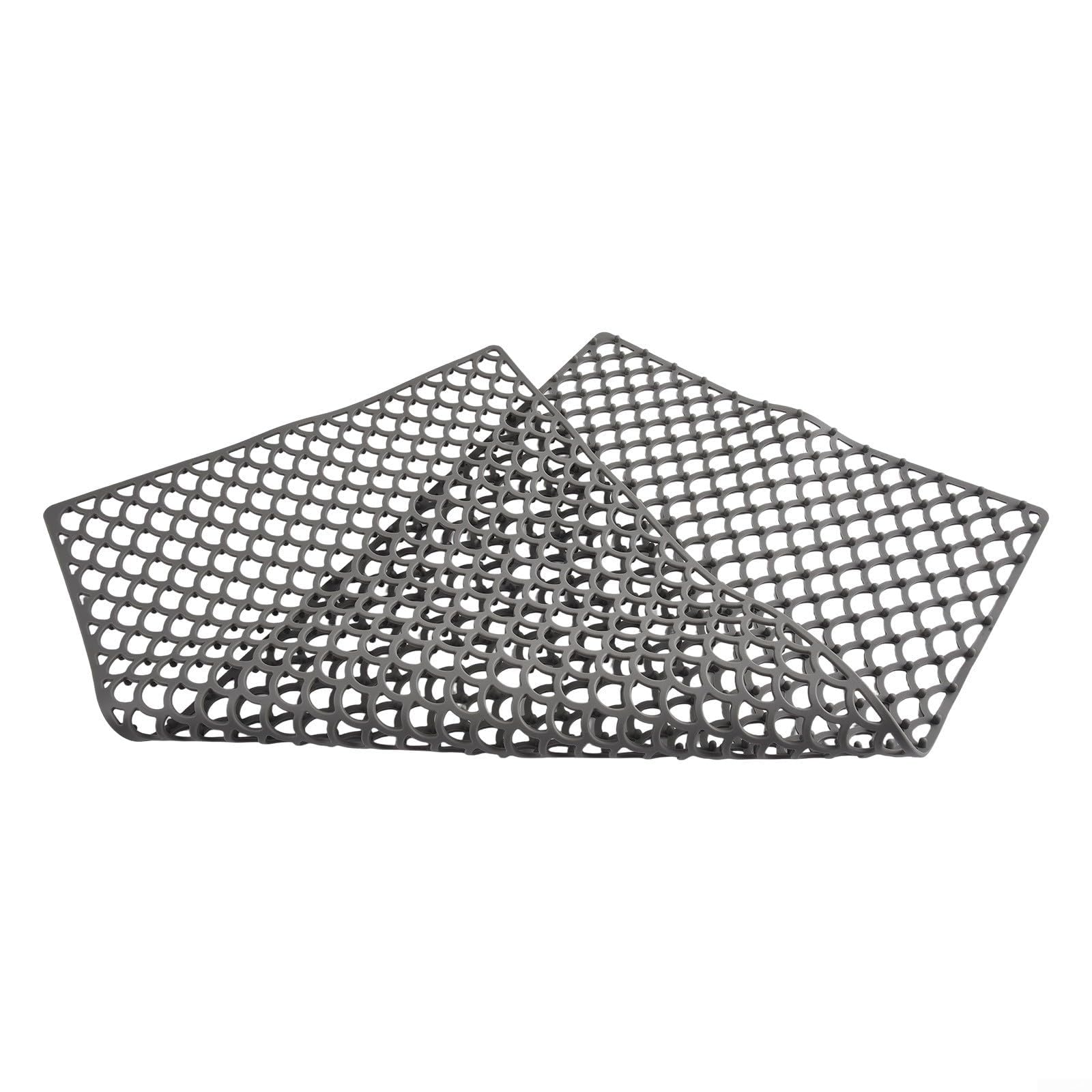Extra Lar Sile Küchenspüle-Schutzmatte, 76 x 40 cm, hitzebeständig, rutschfest, schneidbar, Abtropfmatte, perfekt für graues Spülbeckenzubehör