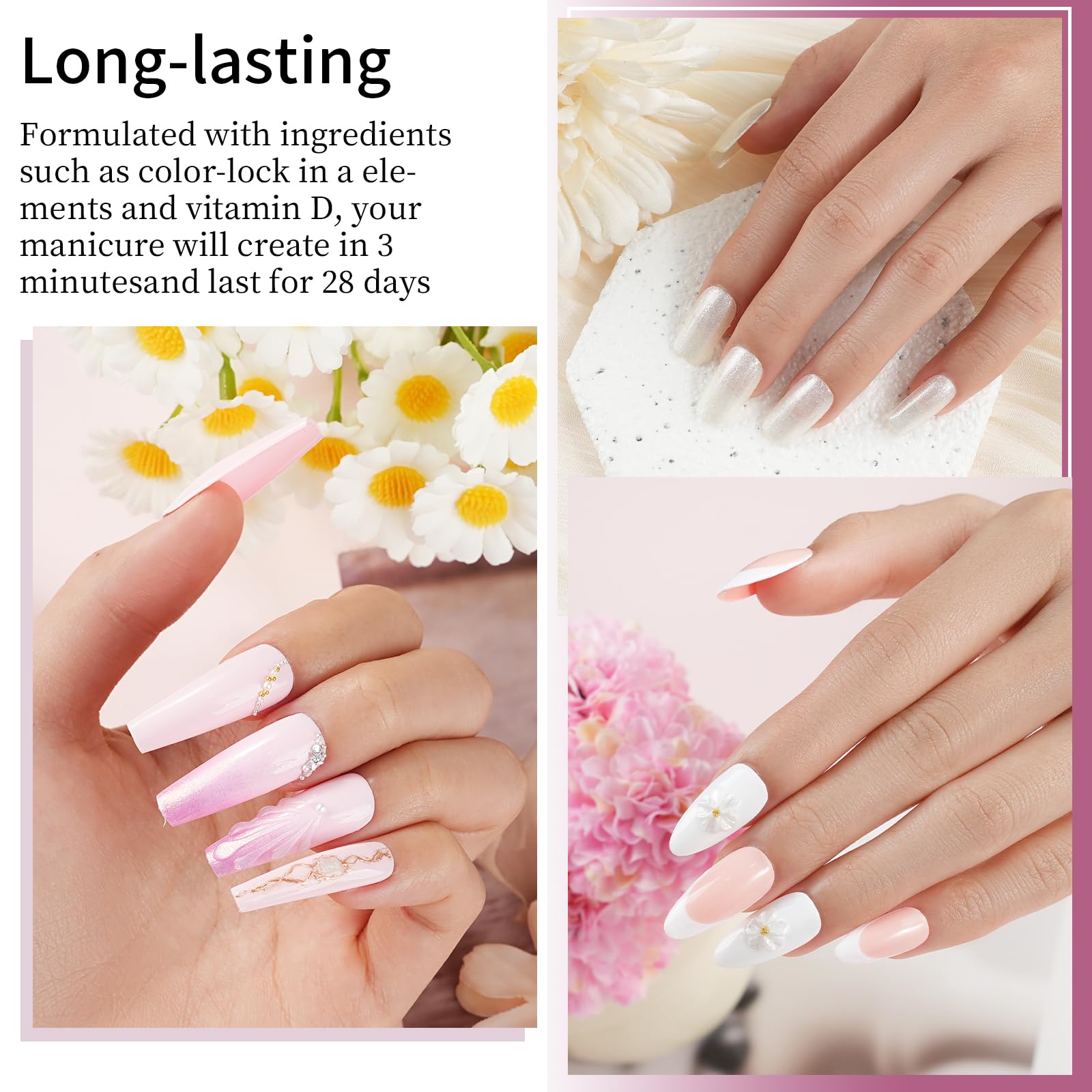 eodci Smalto per unghie in gel solido, tavolozza di 24 colori con pennello, kit per manicure con motivo pudding di fango, marrone nudo e oro, regalo per la festa della donna