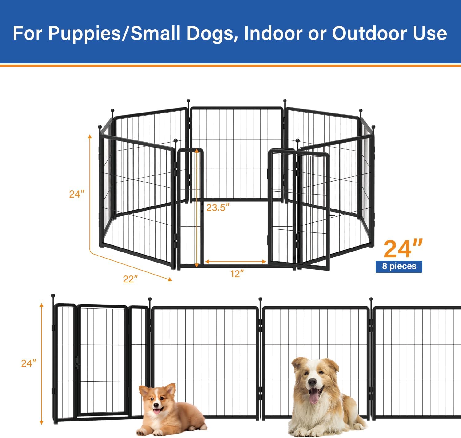 Ultimate Review: 24-Inch Dog Playpen for Indoor & Outdoor Fun!