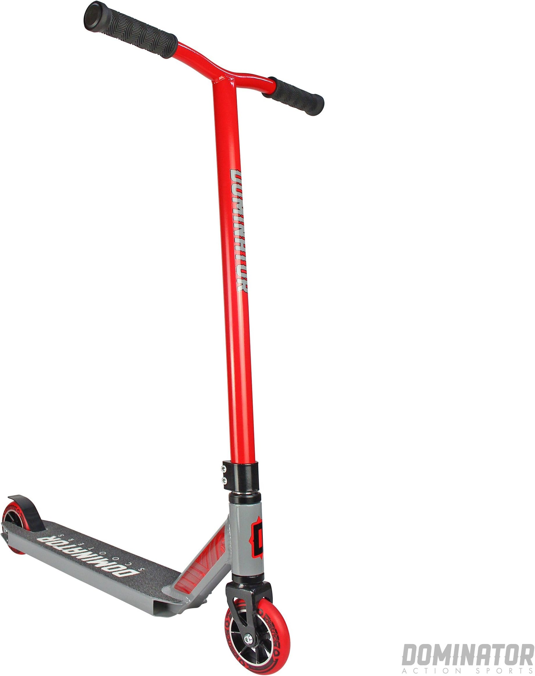 Dominator Ranger Pro Scooter - Stunt Scooter - Trick Scooter (Red/Grey)