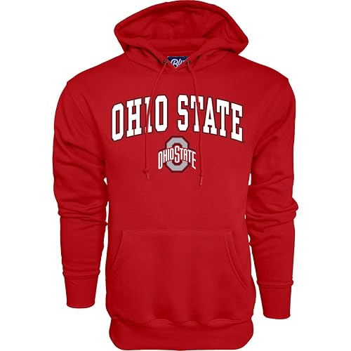 Men's Ohio State Buckeyes Hoodie Team Color Arching Over, Ohio