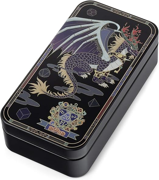 DNDND Metal Case With Foam for Dungeons and Dragons D&D Dice Storage