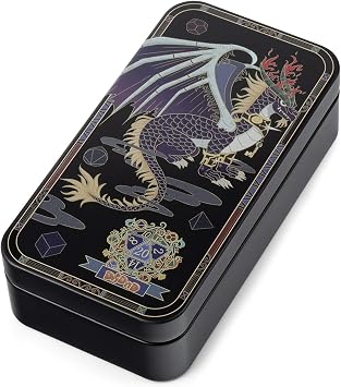 DNDND Metal Case With Foam for Dungeons and Dragons D&D Dice Storage