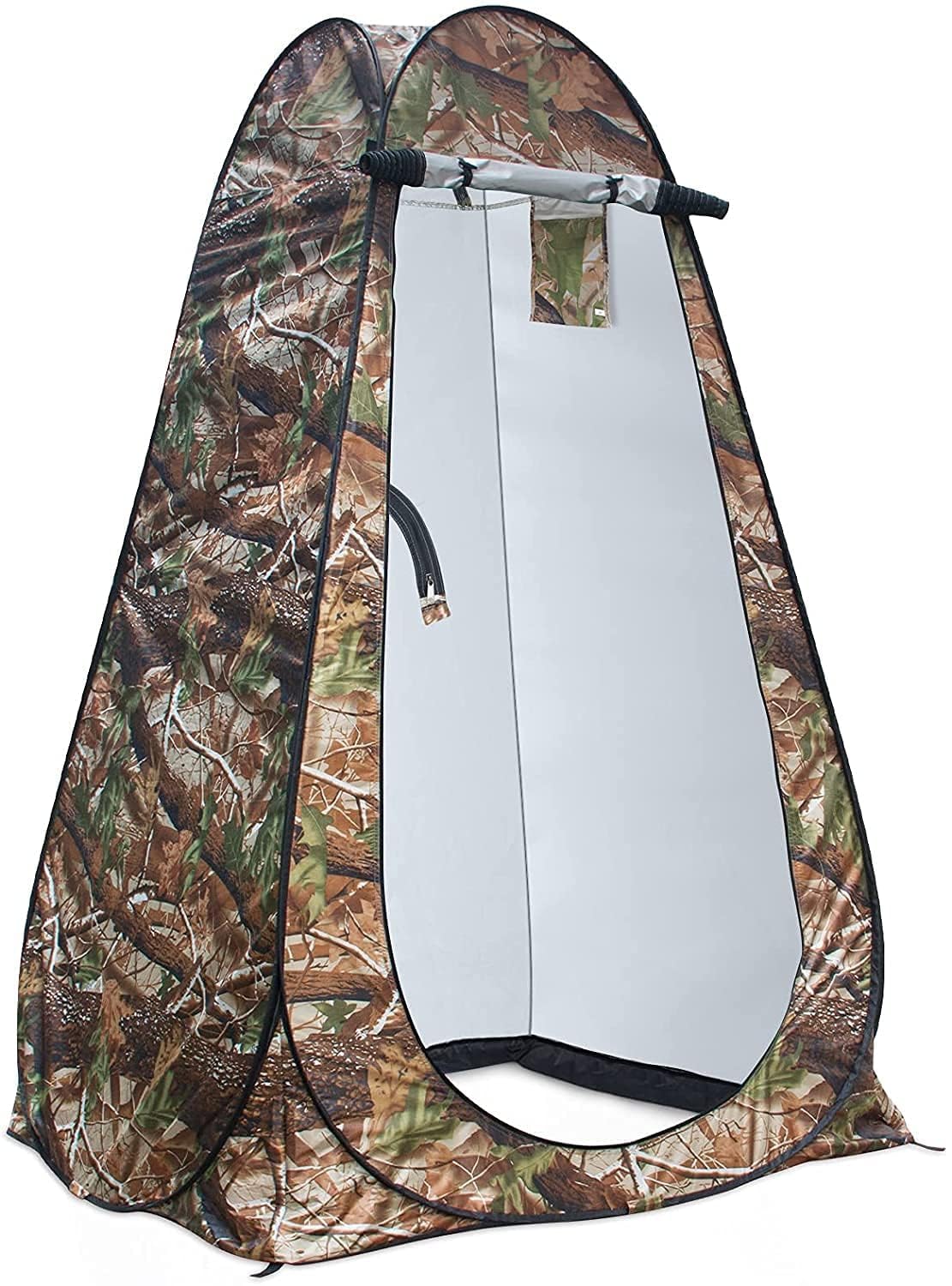 Privacy Portable Outdoor Camping and Hiking Shower Toilet Tent,Changing Room for Camping and Beach, Instant Easy Set Up Foldable Tent with Carry Bag, (Forest Tree)-image-44