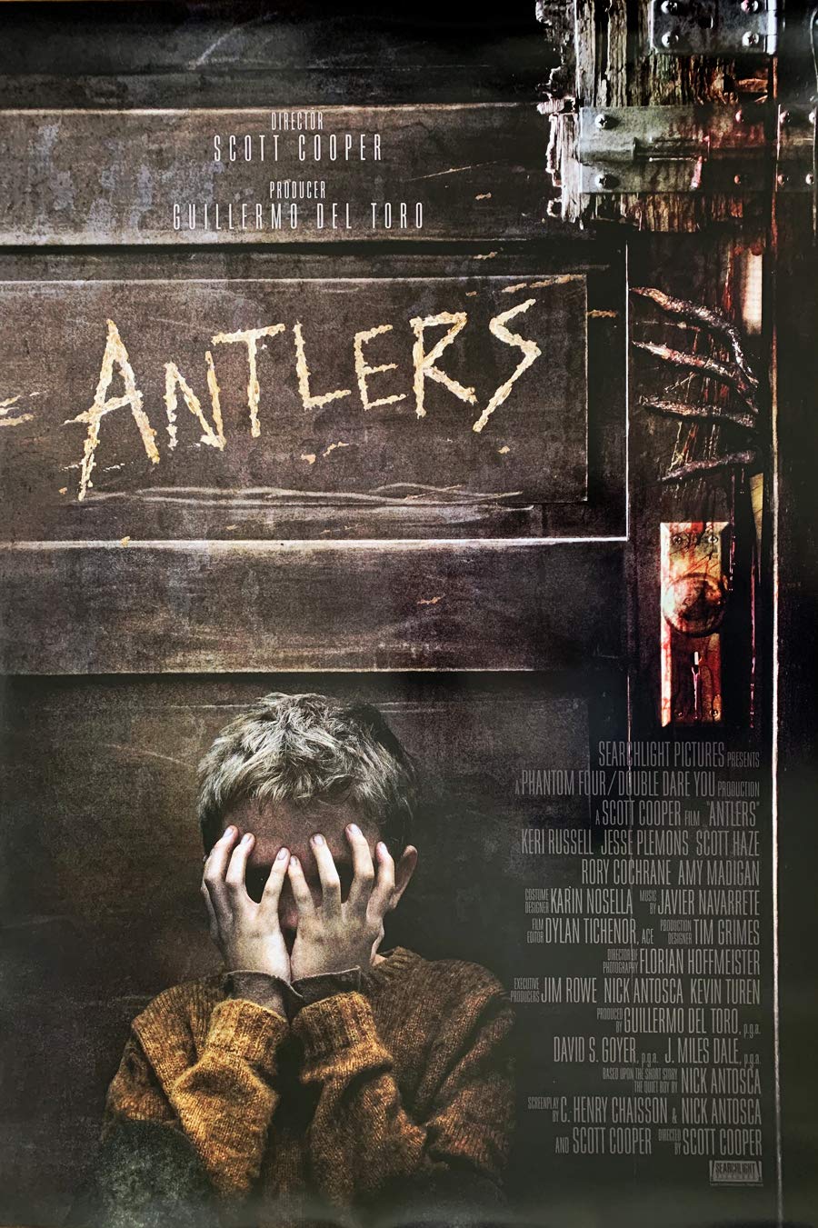Amazon.com: Movie Poster ANTLERS 2 Sided ORIGINAL INTL FINAL 27x40