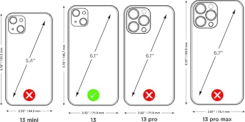 Miniatura 6 de Marcel Robert - Funda de piel con tapa para iPhone 13 - Modelo patentado - Fabricado en Francia - Negro