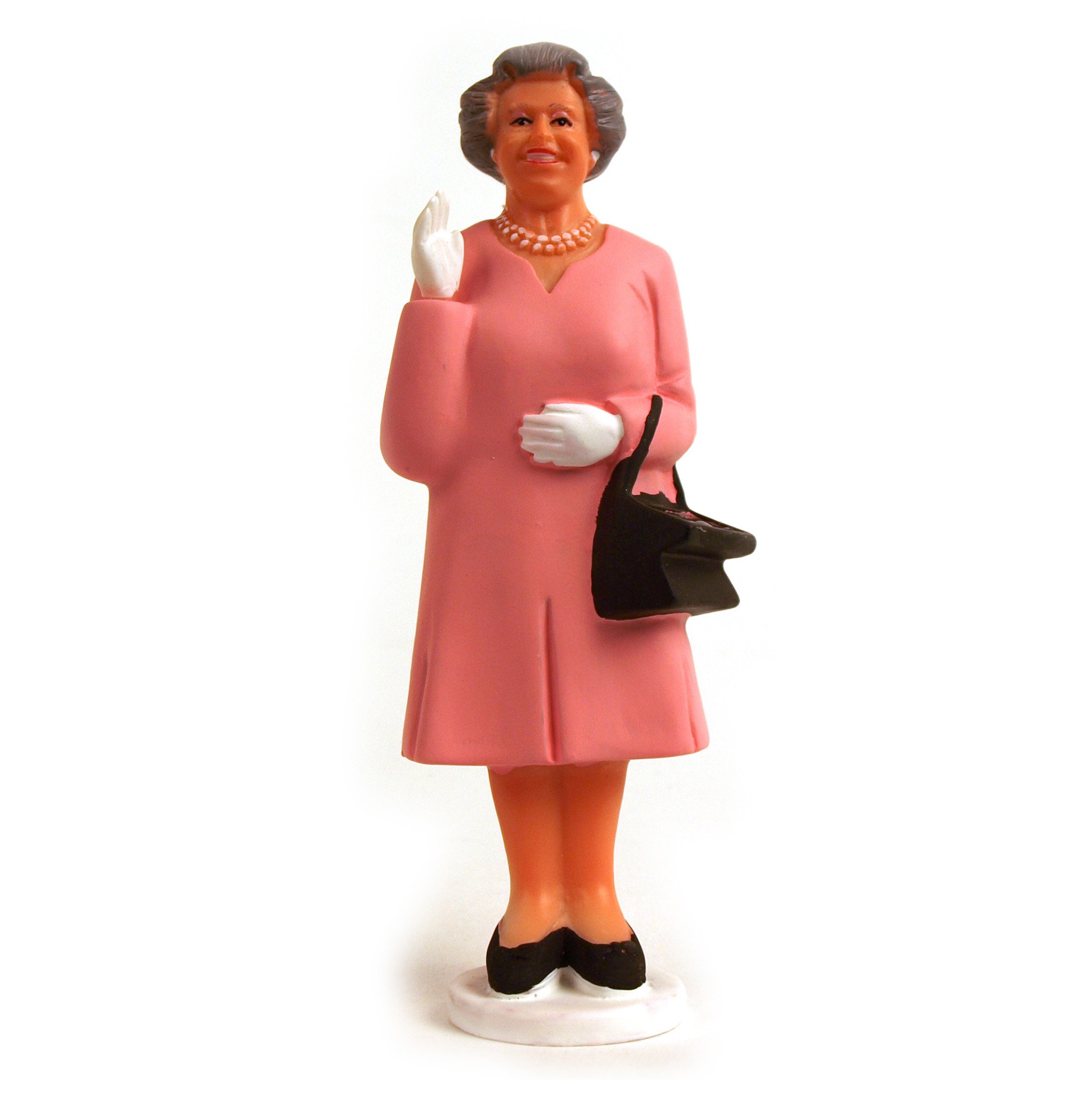 Reine d'Angleterre Kikkerland figurine solaire de bureau
