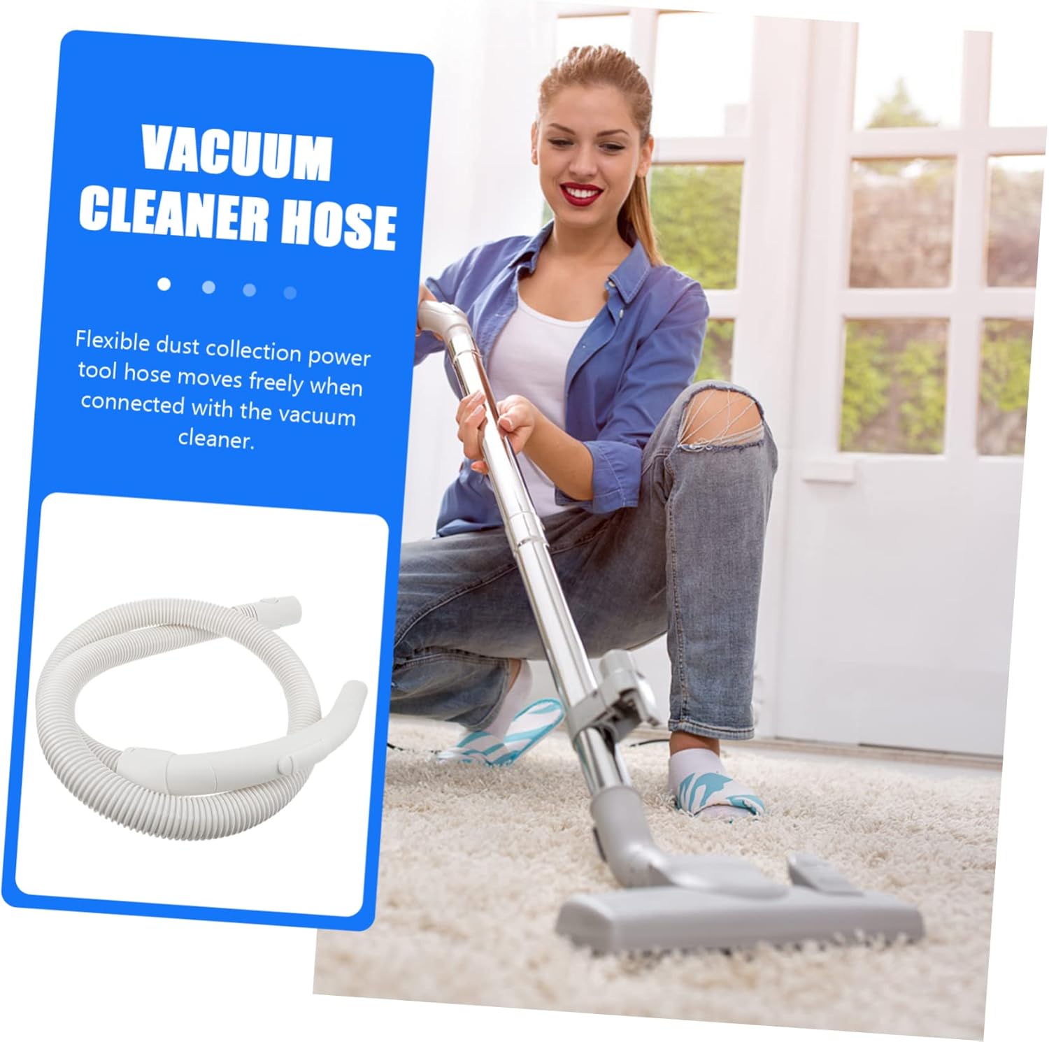 Dust Collector Hose Replacement Extension Vacuum Hose for Canister Vacuum