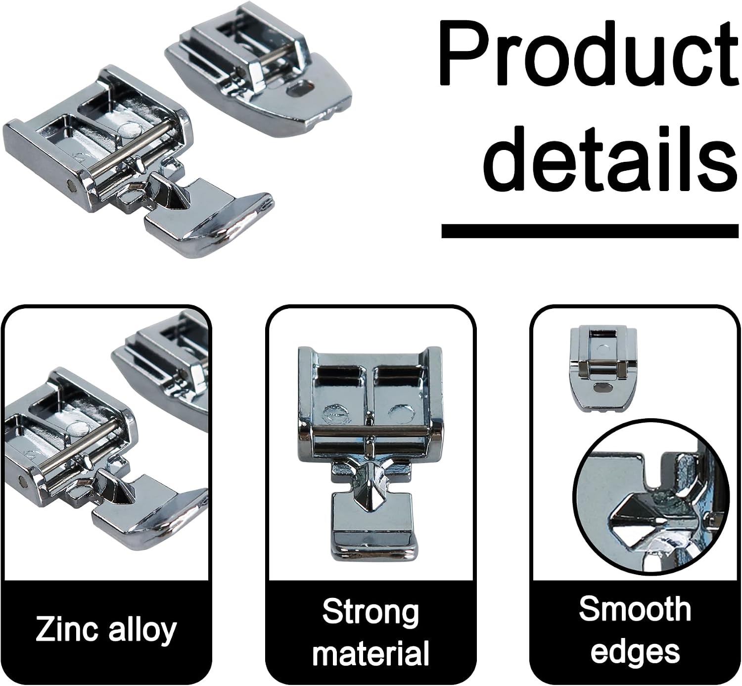 pson 2pcs Zipper Foot and Invisible Zipper Foot, Low Shank Sewing Machine Presser Foot for DIY, Sewing, Craft