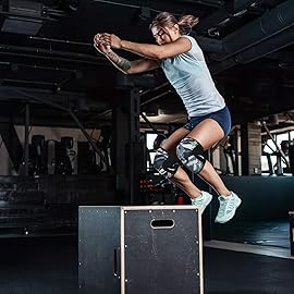 Knee Sleeves (1 Pair), 7mm Compression Knee Braces for Squats,Weightlifting,Powerlifting,Cross Training for Men & Women (Small)