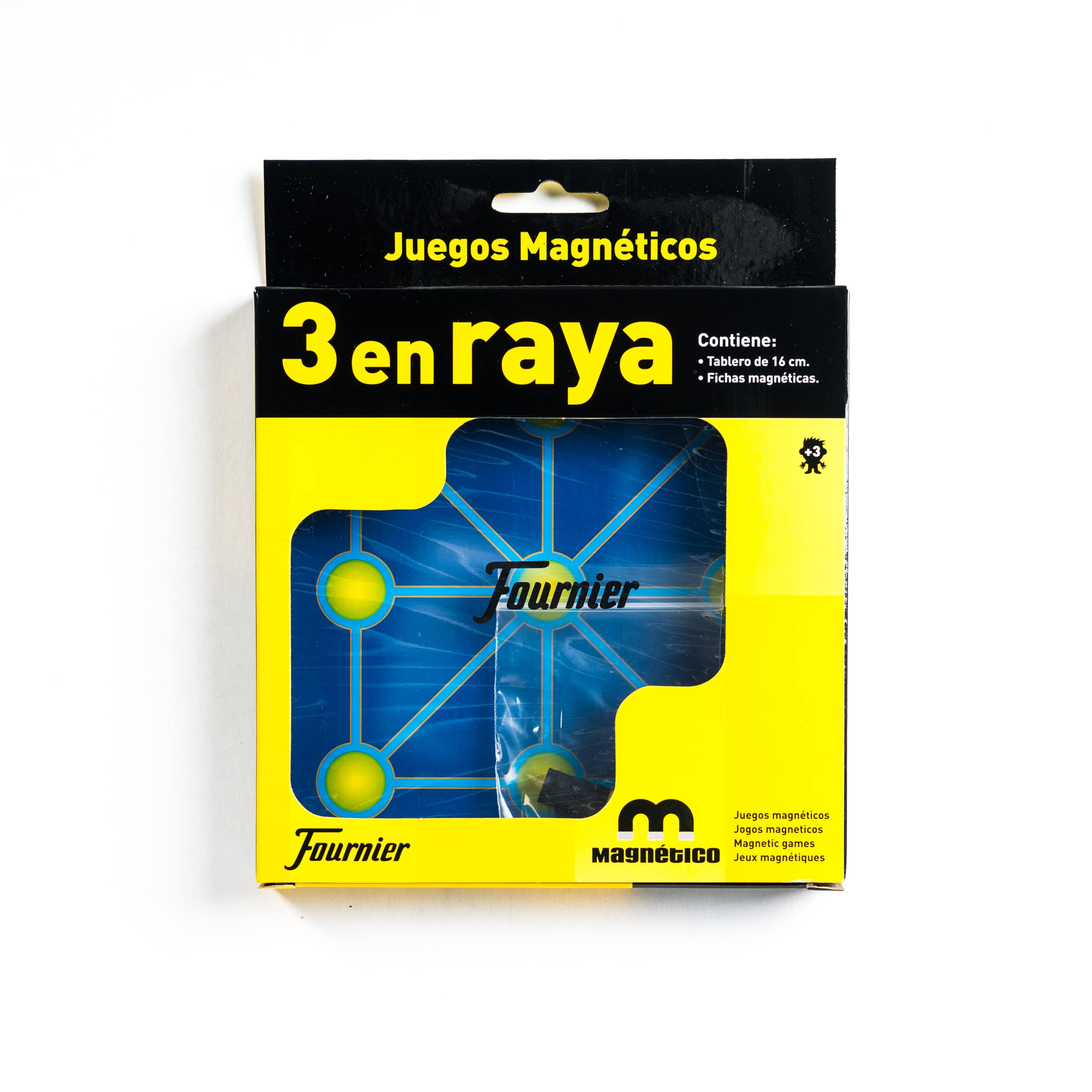 Gioco Del Tris Magnetico Fournier - Formato 16x16 Cm Con Tessere - Per Viaggi E Famiglia - 3
