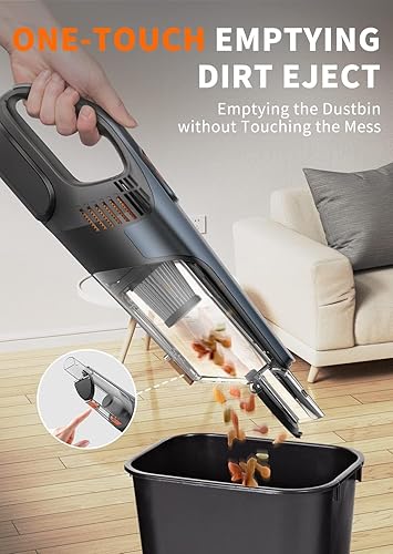 Miniatura 8 de ThiEYE Aspiradora de mano portátil, aspiradora de coche recargable inalámbrica 10000 PA de alta potencia para automóvil, hogar, cocina, limpieza de