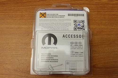 Miniatura 8 de Jeep Grand Cherokee Dodge Durango Ram Pickup Wheel Lock Kit Mopar OEM