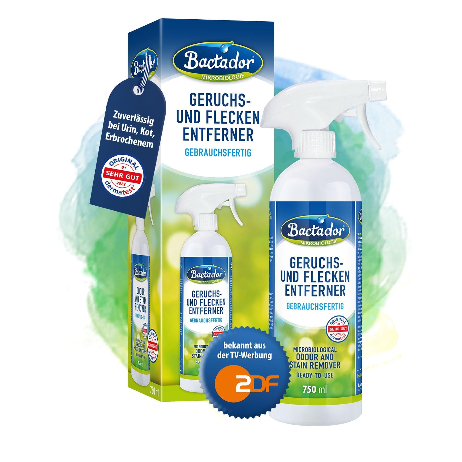 Ardapcare Bactodor Odour and Stain Remover Spray 750ml