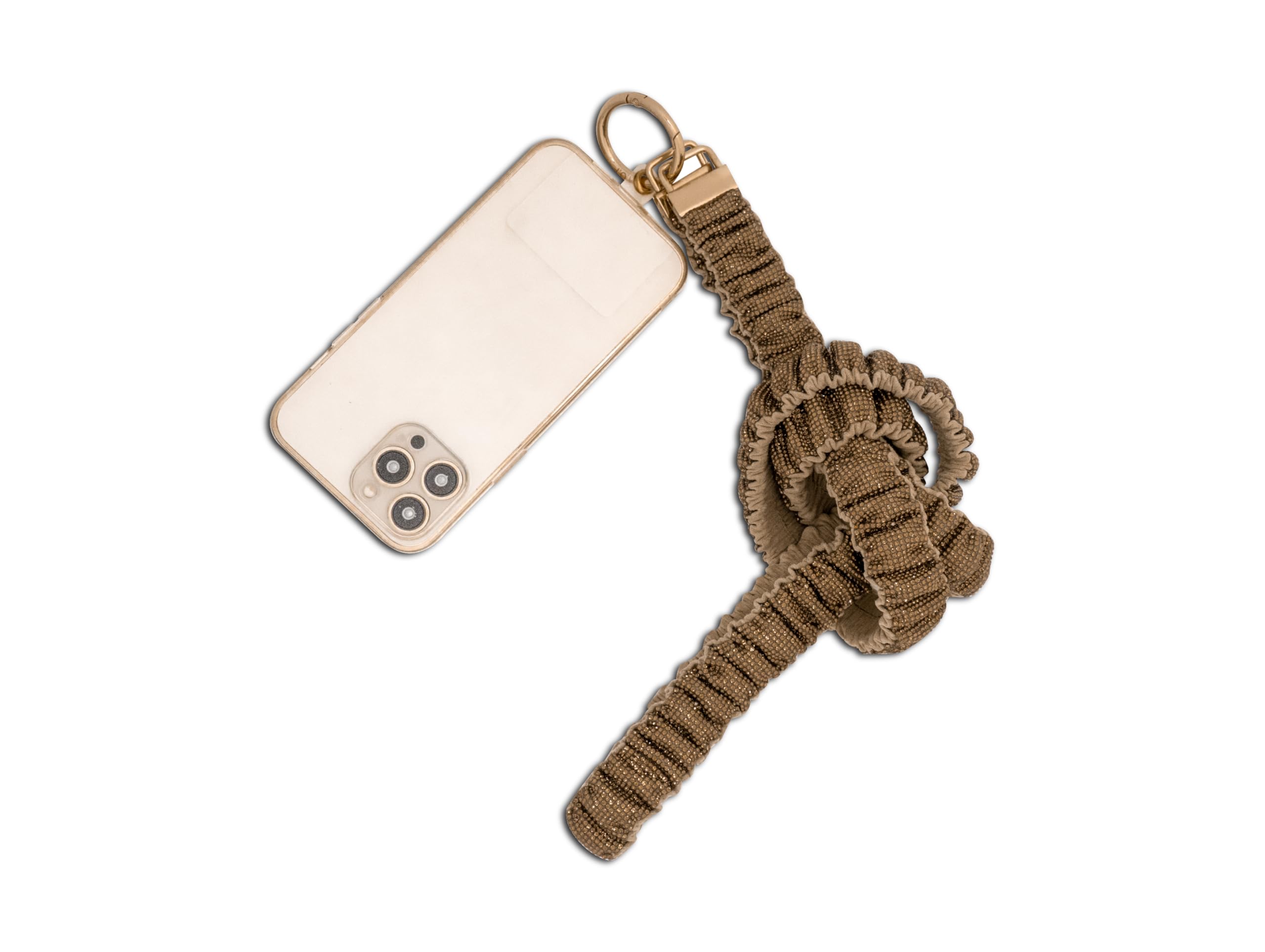 HOUSE OF FAYE Sling Universal Phone Lanyard for Mobile Cases | Hand-Crafted | Secure & Stylish | Cross Body Strap (Gold)-image-5