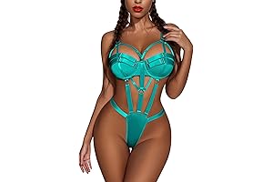 Sexy Push Up Bra Support Bondage Teddy Lingerie