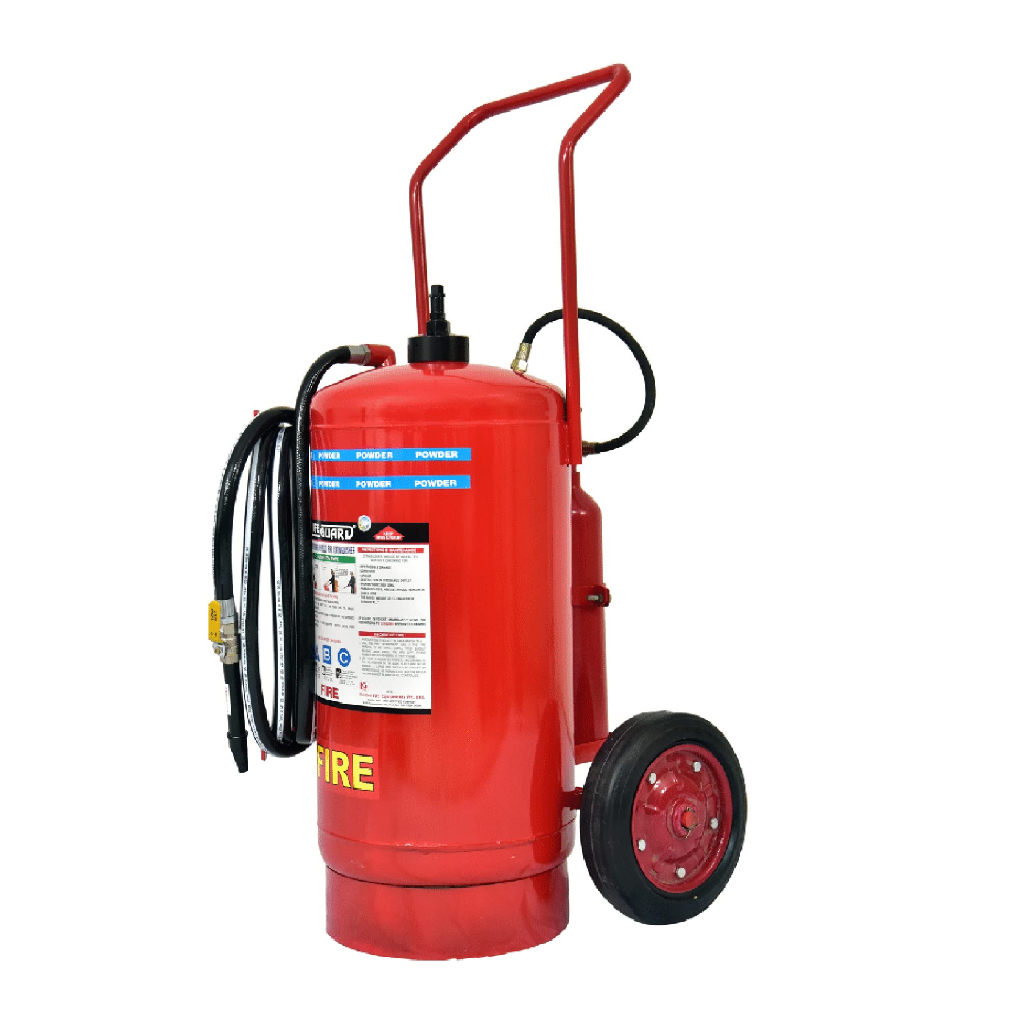 Life Guard 75KG Outer CO2 Dry Powder Based Trolley Fire Extinguisher-image-5