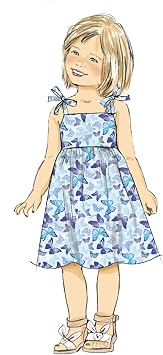 Butterick B6952A Children's Dresses, Tops, Shorts and Pants Sewing Pattern Kit, Design Code B6952, Sizes 3-4-5-6-7-8